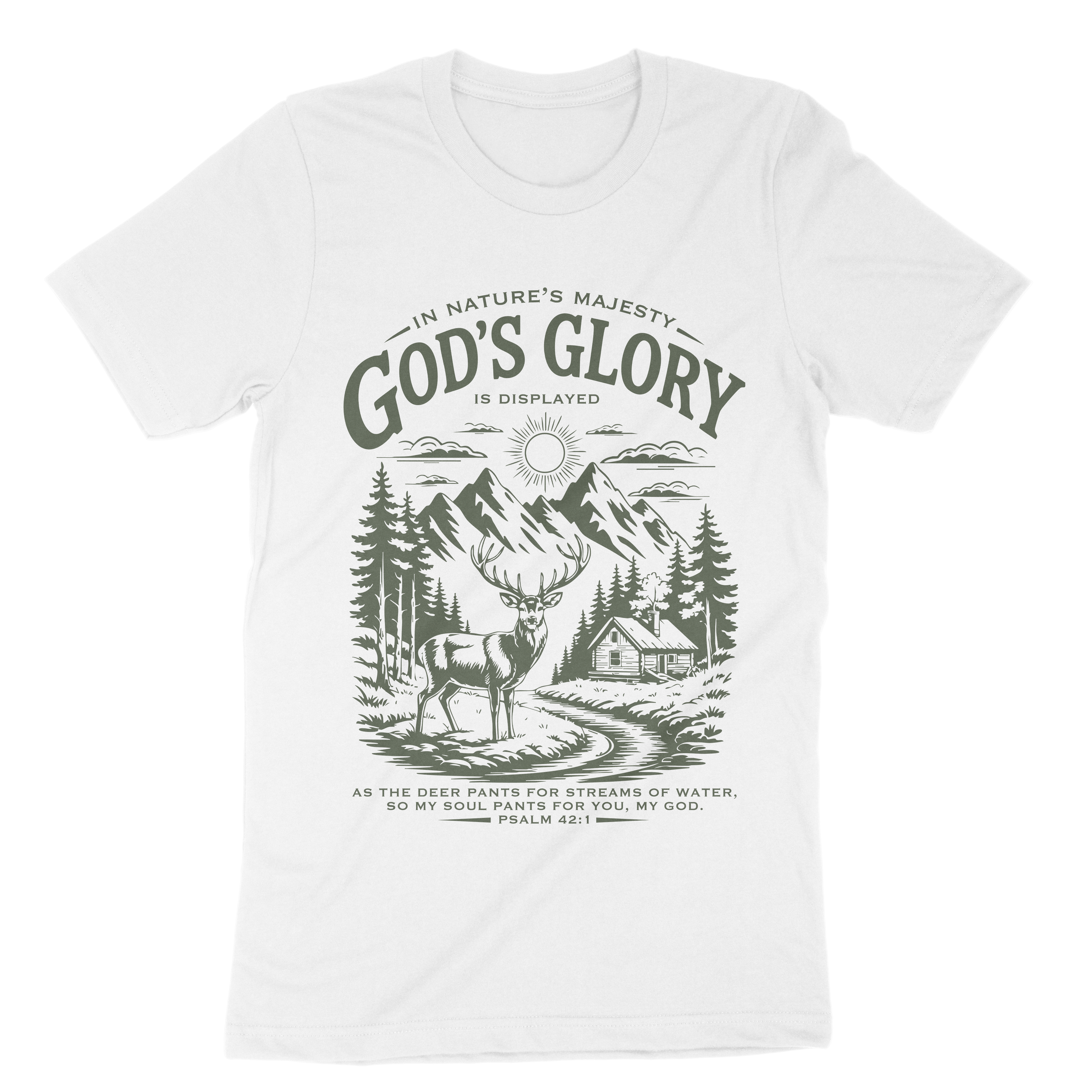 In Nature's Majesty God's Glory Is Displayed Unisex t-shirt