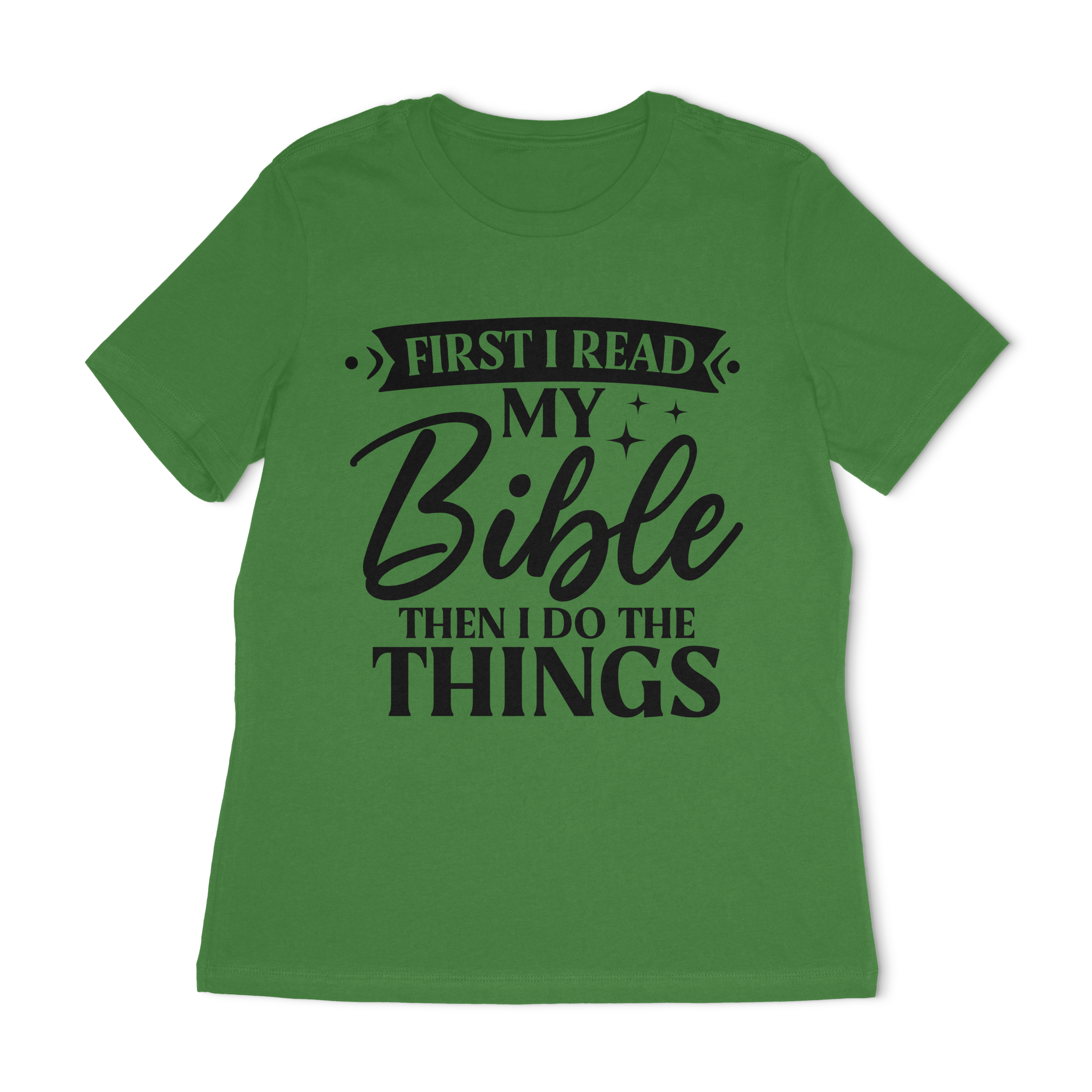 First I Read My Bible Women's Relaxed T-Shirt