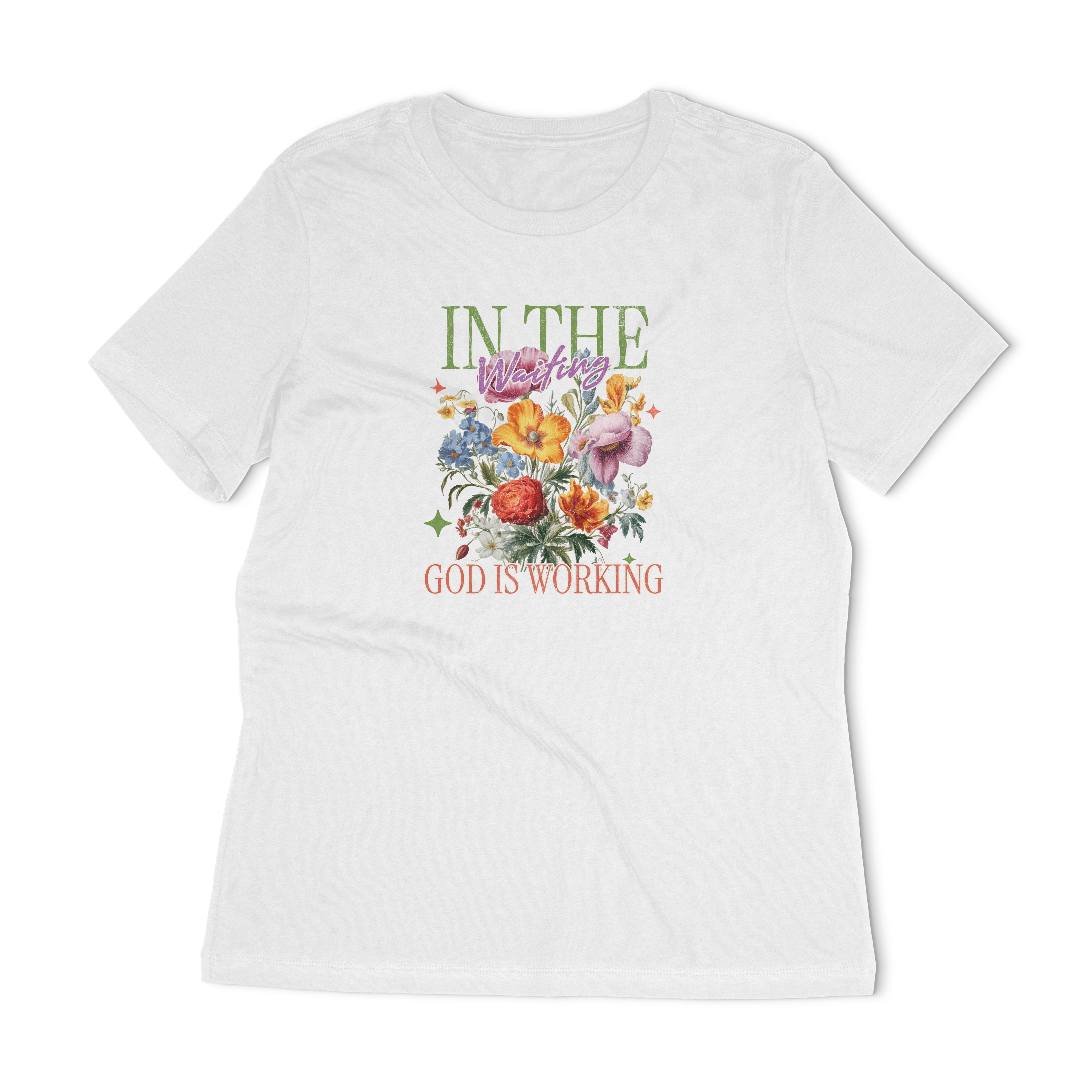 In The Waiting God Is Working Women's Relaxed T-Shirt