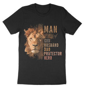 Man of God-Husband-Dad-Protector-Hero Unisex t-shirt