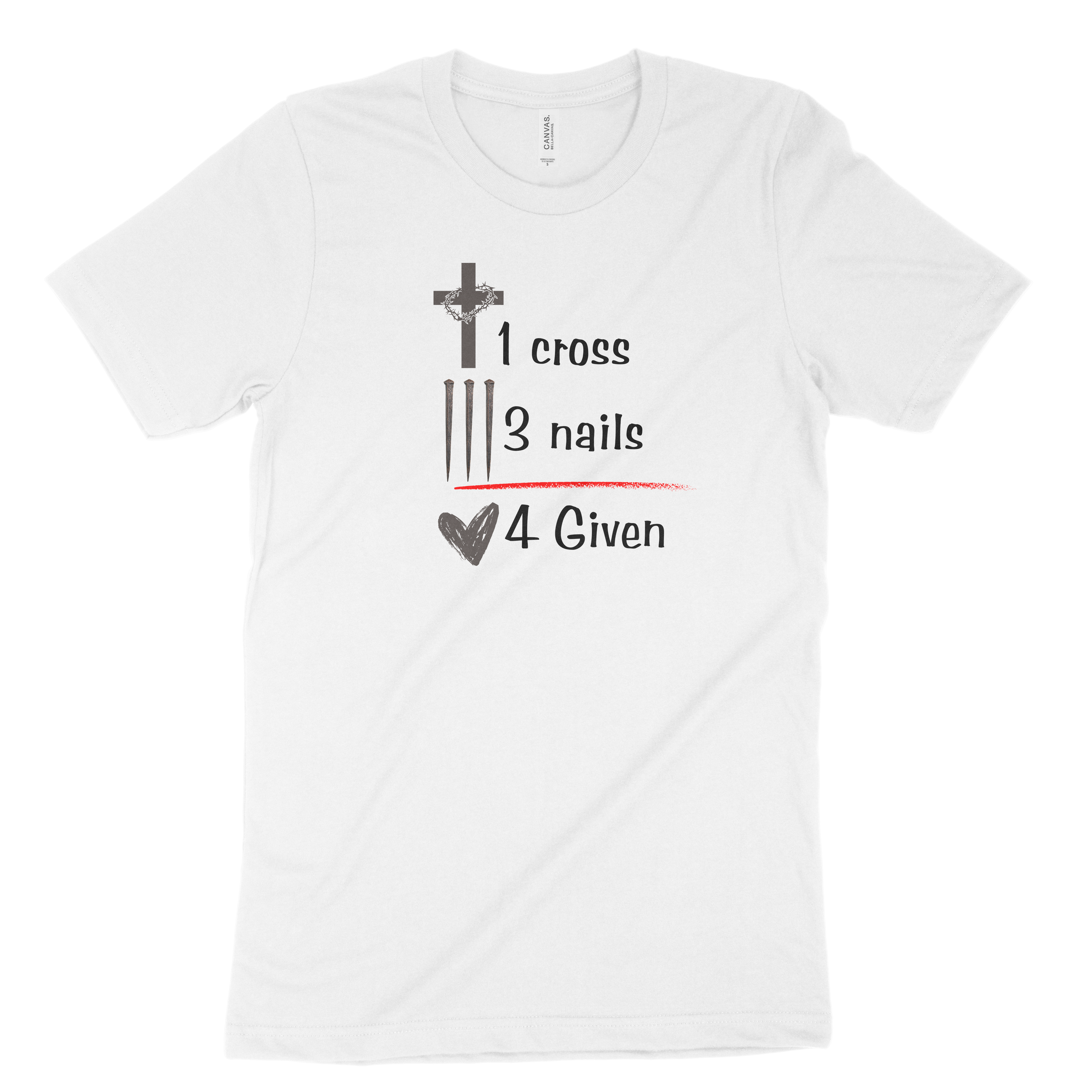 1 Cross 3 Nails 4given - Unisex t-shirt