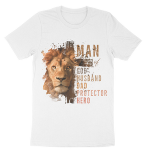 Man of God-Husband-Dad-Protector-Hero Unisex t-shirt